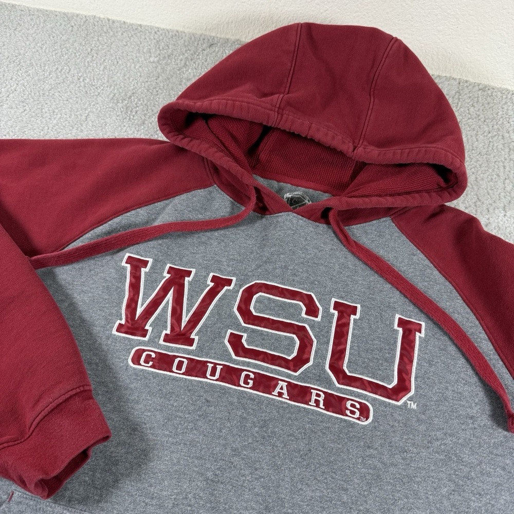 WSU‎ Washington State Cougars Hoodie Mens XLarge Gray Embroidered Campus Drive